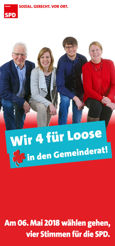 Kandidatinnen-Flyer der SPD Loose (Bild)